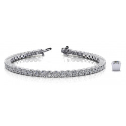 4 PRONG IN LINE TENNIS BRACELET