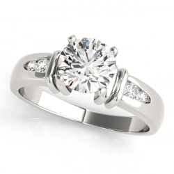 ENGAGEMENT RINGS SINGLE ROW CHANNEL SET