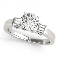 ENGAGEMENT RINGS FANCY SHAPE BAGUETTE REMOUNTS