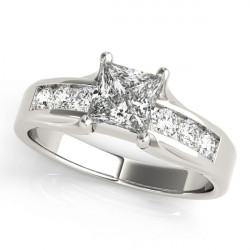 ENGAGEMENT RINGS SINGLE ROW CHANNEL SET