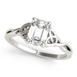 EMERALD CUT COLOR SOLITAIRE