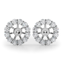 LAB GROWN DIAMOND EARRING JACKET FOR 1.0 CT