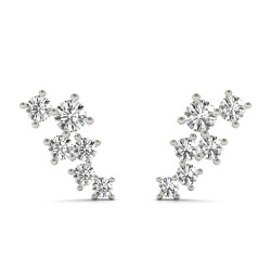 LAB GROWN DIAMOND FASHION EARRINGS ROUND
