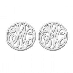 20MM MONOGRAM POST & CLUTCH EARRING