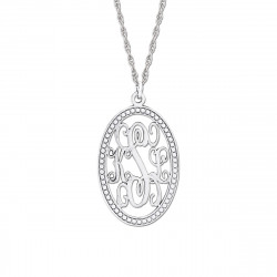 OVAL 3 INITIAL MONOGRAM